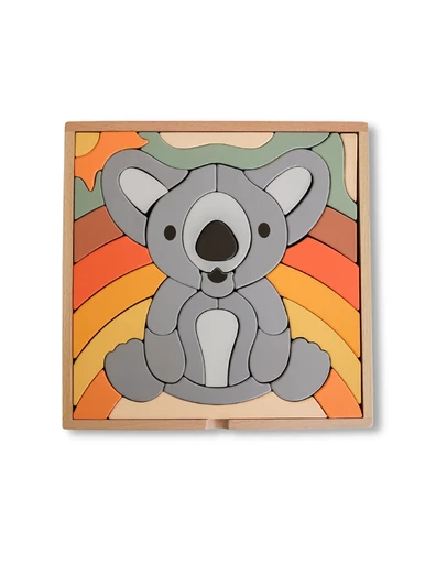 Axis Toys - Stellavan & Papa - 3-in-1 Large Block Puzzle, Koala