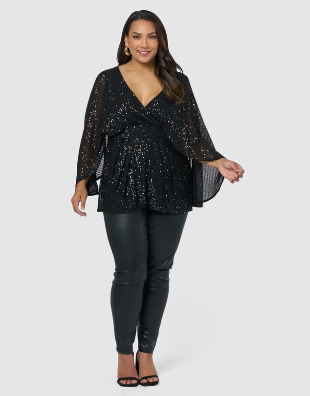 Pink Dusk by Curve Project - Rumors Sequin Top