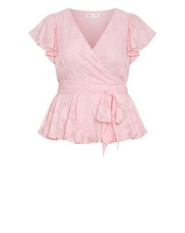 City Chic - First Date Flutter Top