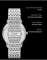 Emporio Armani - Silver Tone Analogue Watch