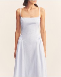 Shona Joy - Saunders Square Neck Panelled Midi Dress