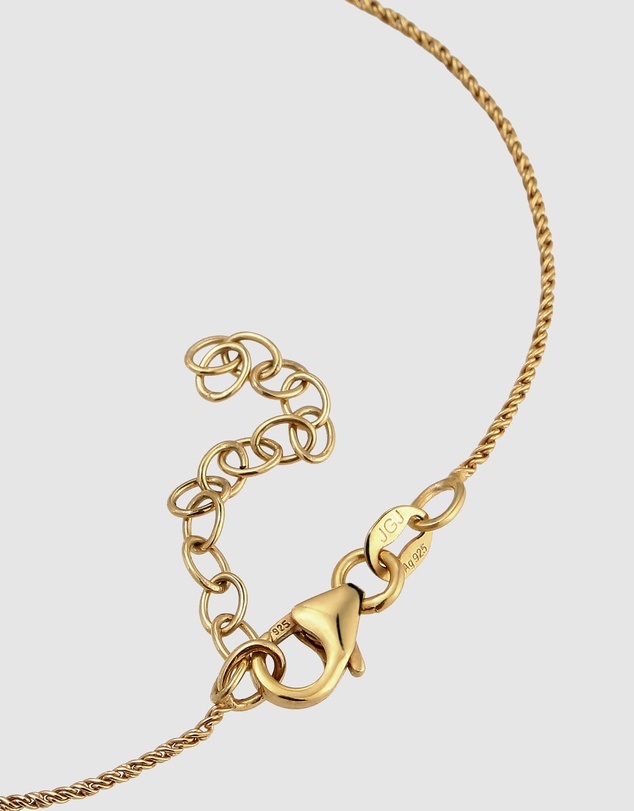 Elli Jewelry - Crystal LOVE Bracelet in Gold-Plated 925 Silver