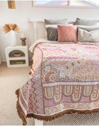 Good Throw Co - Pink Alkira Art Throw Rug