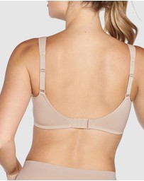 Naturana - Wide Strap Wirefree Cotton Bra with Lace