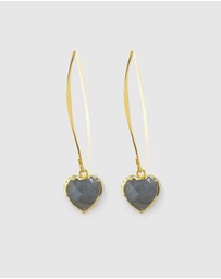Miz Casa and Co - Hazel Heart Hook Earrings