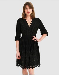 Belle & Bloom - Sweet Talk Eyelet Mini Dress