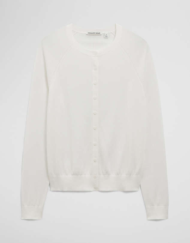 Country Road - Pointelle Detail Cardigan