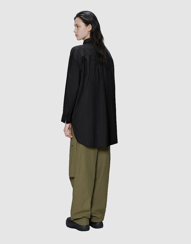 RAINS - Light Woven Long Sleeve W Shirt Black