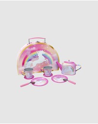 Pink Poppy - Unicorn Dreamer 9 Piece Tin Tea Set in Carry Case