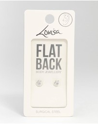 Lovisa - Surgical Steel Triangle Marquise Flat Back 2-Pack