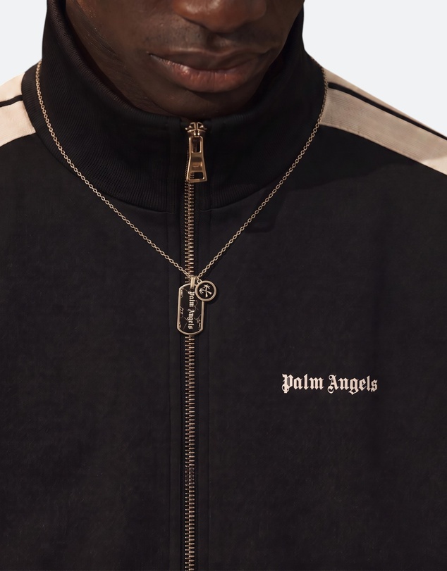 Palm Angels - Valerio GP Onyx Tag & Rondel Necklace