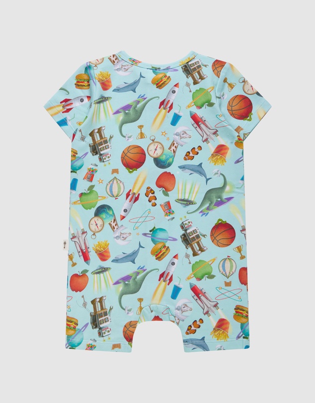 Fleur Harris - 'Heirloom Treasures' Timeless Shorty Coverall in Soft Aqua