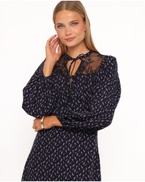 Petal & Pup - Tillie Long Sleeve Maxi Dress - Navy Tulip Floral