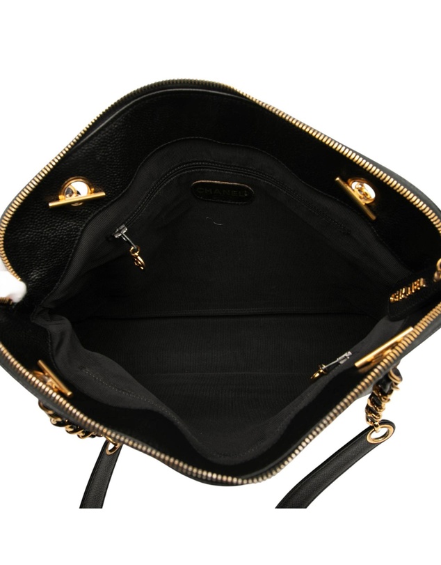 Pre-Loved by Azura Reborn - Pre-Loved Caviar Logo Chain Shoulder Bag