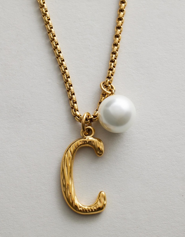 Zahar - Pearl Letter C Necklace