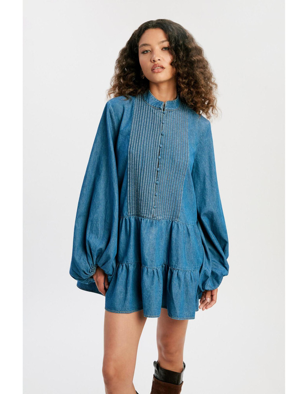Bardot - Antonia Chambray Mini Dress