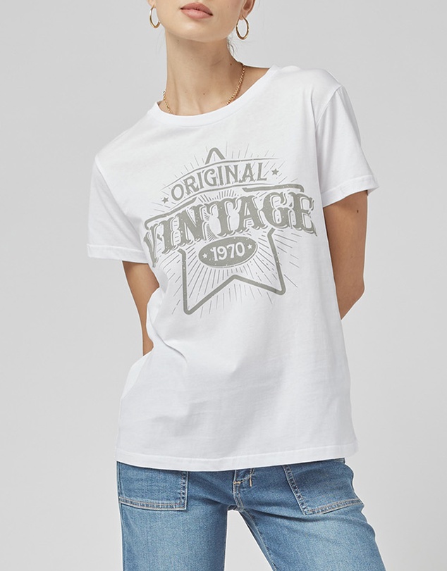 DRICOPER DENIM - Clare White VN Printed Tee