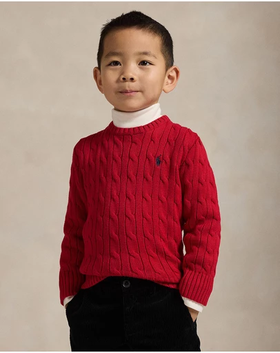 Polo Ralph Lauren - Cable-Knit Cotton Sweater - ICONIC EXCLUSIVE - Kids
