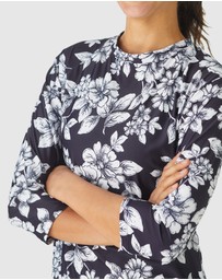 Modest Mermaid - Relaxed fit 3/4 classic top SPF50+