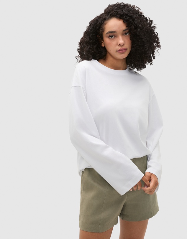 Seed Heritage - Cotton Relaxed Long Sleeve Top