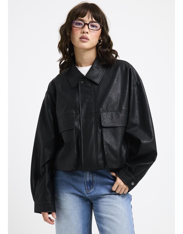 Alice In The Eve - Jen Oversized Patch Pocket Jacket