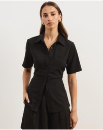 Atmos&Here - Aveline Tie Back Shirt
