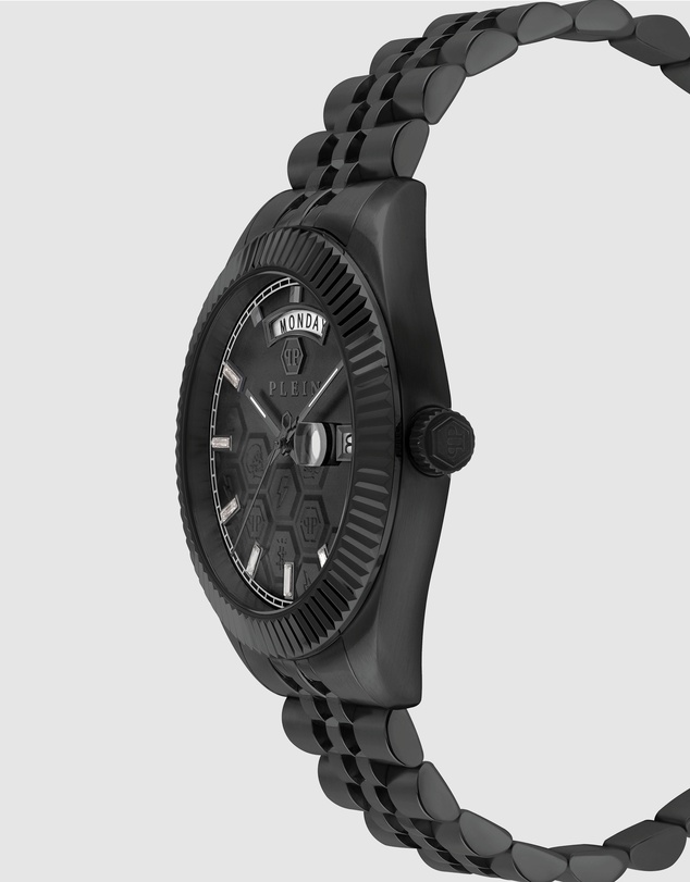 Philipp Plein - Date Superlative Gent 42mm Black Dial and strap