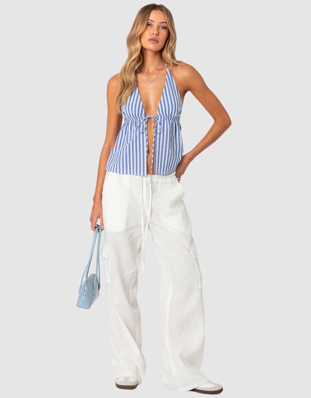 EDIKTED - Madelyn Tie Front Top