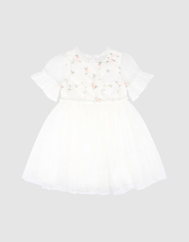 Bebe by Minihaha - Tulle Emb Floral SS Dress - Kids