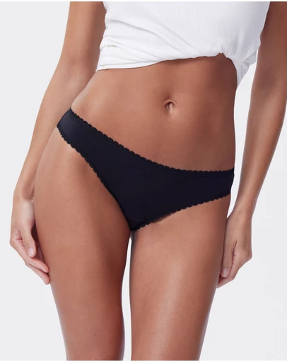Bras N Things - Lyra Brazilian Knicker - Black