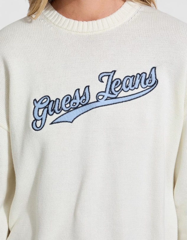 GUESS - GUESS JEANS Long Sleeves Crew Neck Sweater