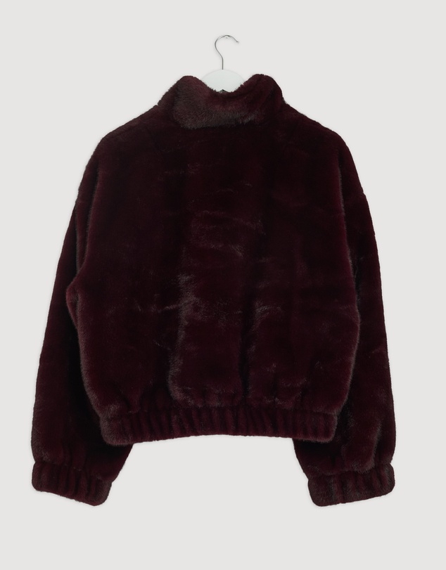 Revibe - Repaired Decjuba Saylor Faux Fur Bomber Jacket - AU 14