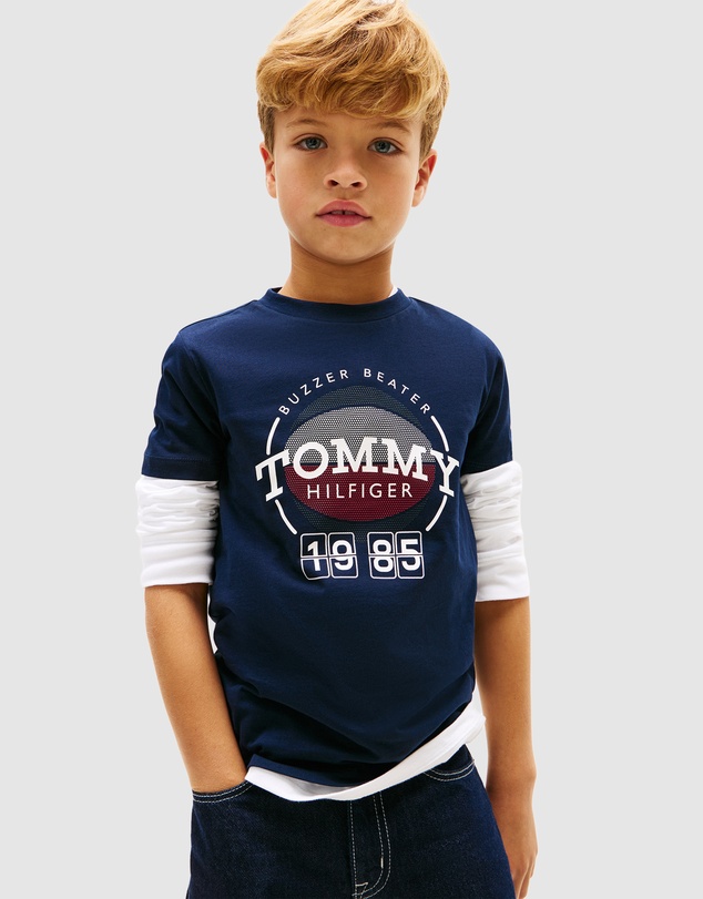 Tommy Hilfiger - Boys Basketball Graphic T-Shirt - Teens