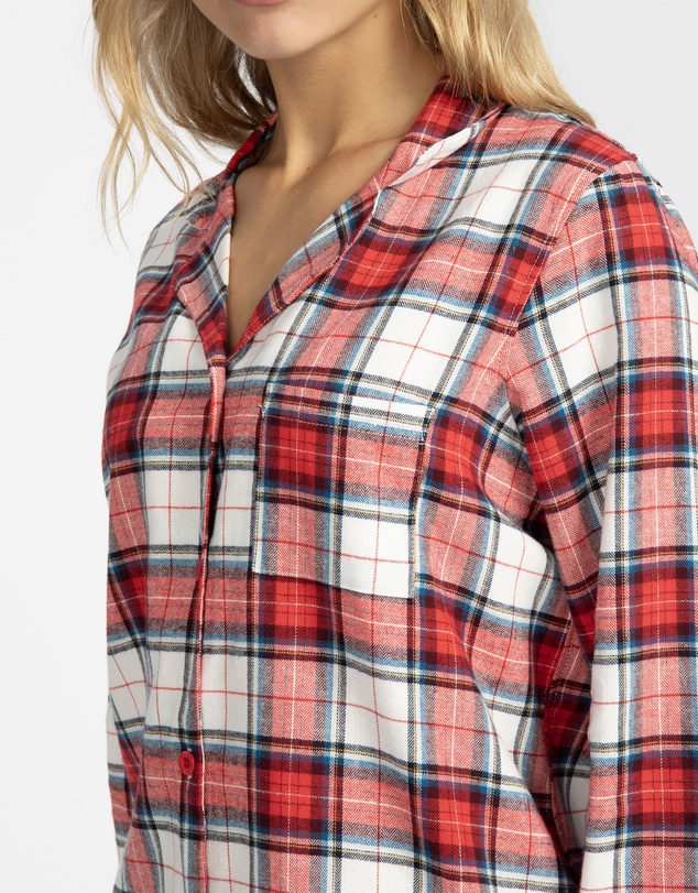Mitch Dowd - Red Check Flannel Pyjama Set