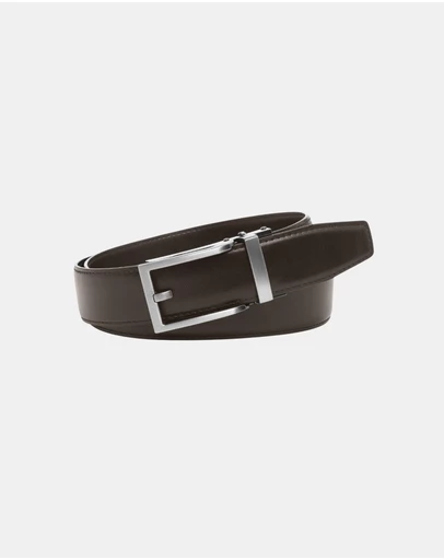 Buckle - Hamilton. Australian Made Auto Leather Belt. 35mm width.