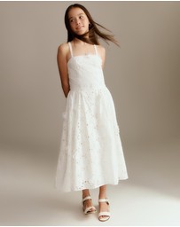 Bardot Junior - Estie Broderie Midi Dress - Kids-Teens