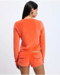 Jaded London - Velour Cardigan