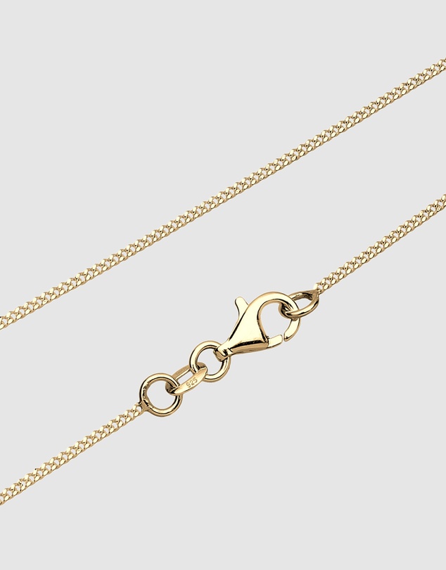 Elli Jewelry - Necklace Cloverleaf Pendant Elegant Luck with Zirconia Crystals in 925 Sterling Silver Gold Plated