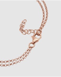 Elli Jewelry - Bracelet Heart Infinity 925 Sterling Silver Rosegold