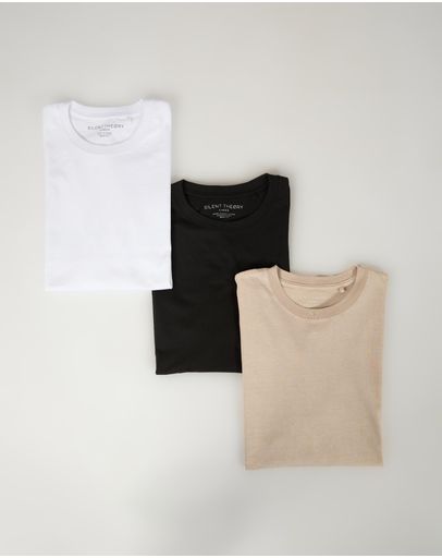 Vintage Black, Tan & White