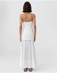St. Agni - Gathered Strapless Longline Dress