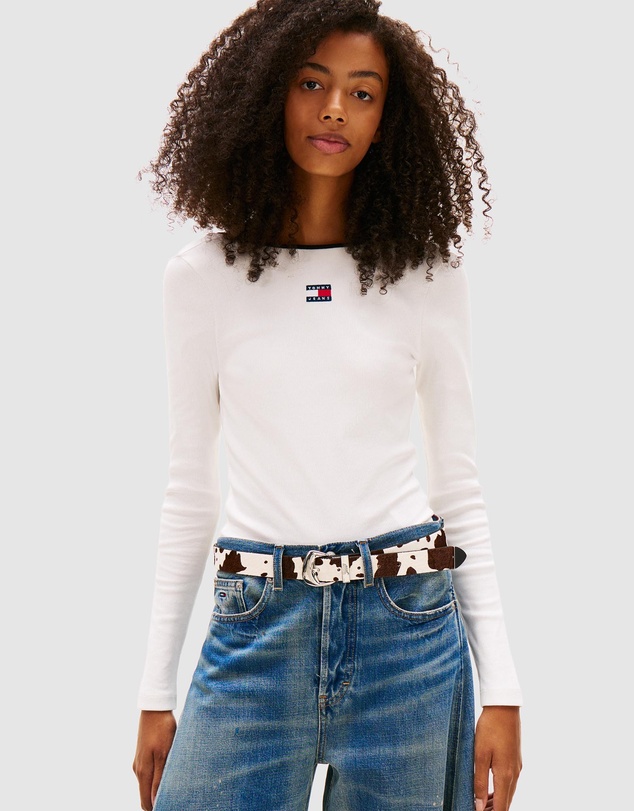 Tommy Jeans - Slim Badge LS Rib Tee