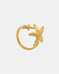 Zoe Olivia - Waterproof Solara Starfish Adjustable Ring