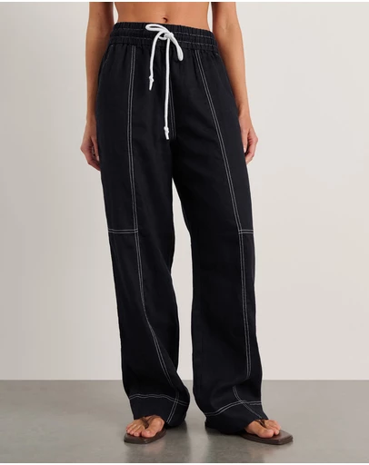 Jag - Sabine Linen Relaxed Leg Pant