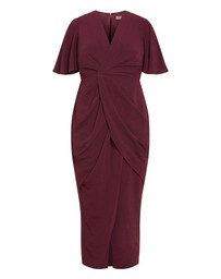 City Chic - Braelynn Drape Maxi Dress