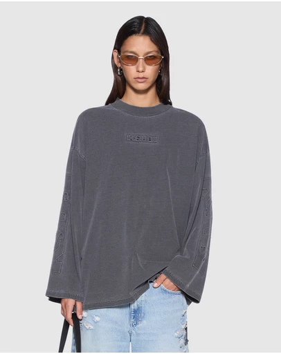 Ksubi - Sott Altar Boyfriend LS Tee Charcoal