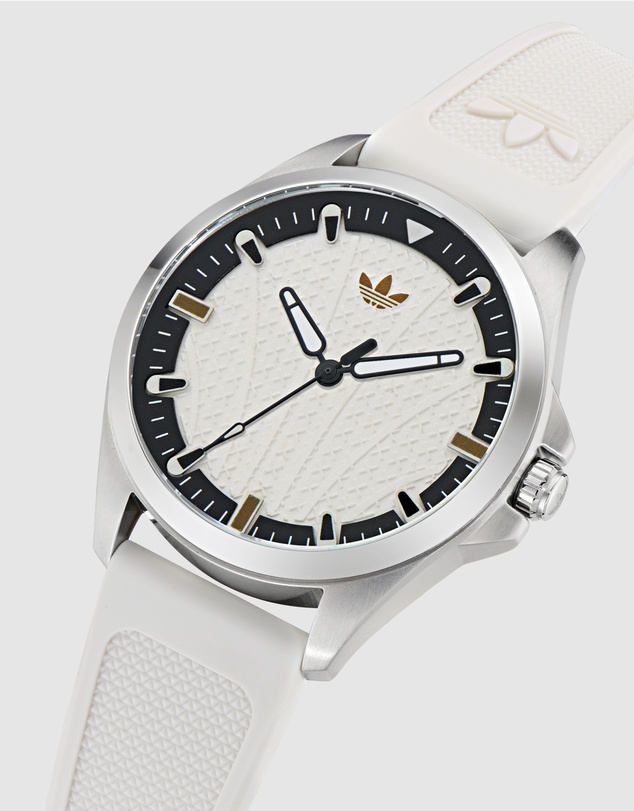 adidas Originals - Originals Iconic One 40mm Steel White Silicone Watch