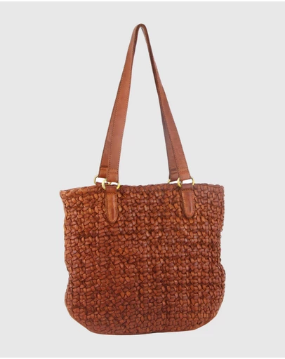 Pierre Cardin - Woven Leather Shoulder Bag