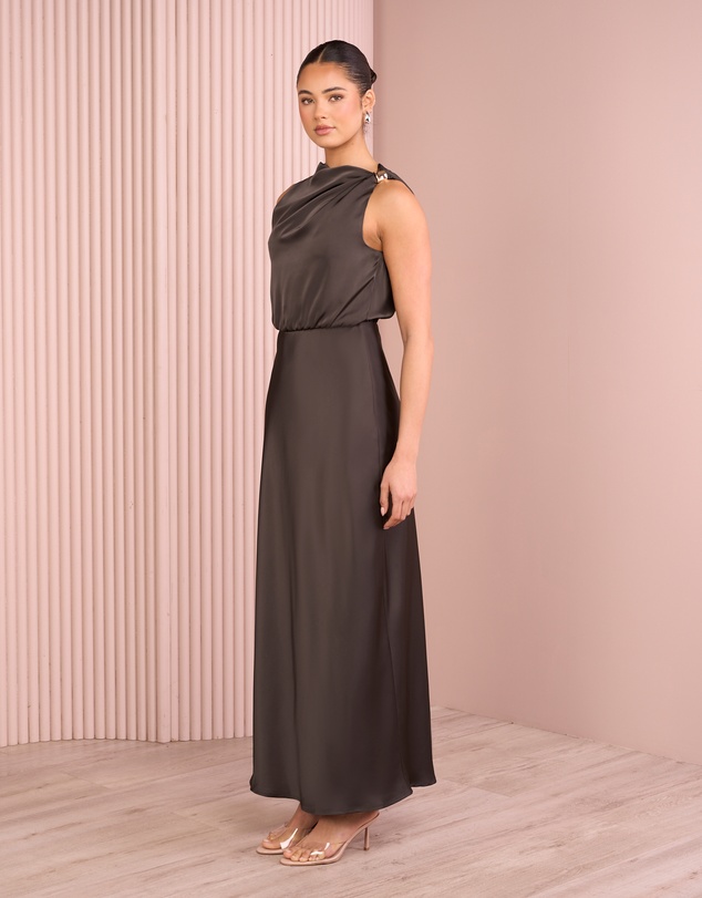 Azzurielle - Deedee Blouson Maxi Dress