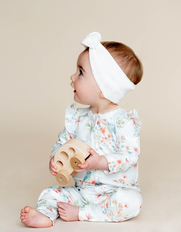 Bebe by Minihaha - Gemma Bird Organic LS Zipsuit - Babies